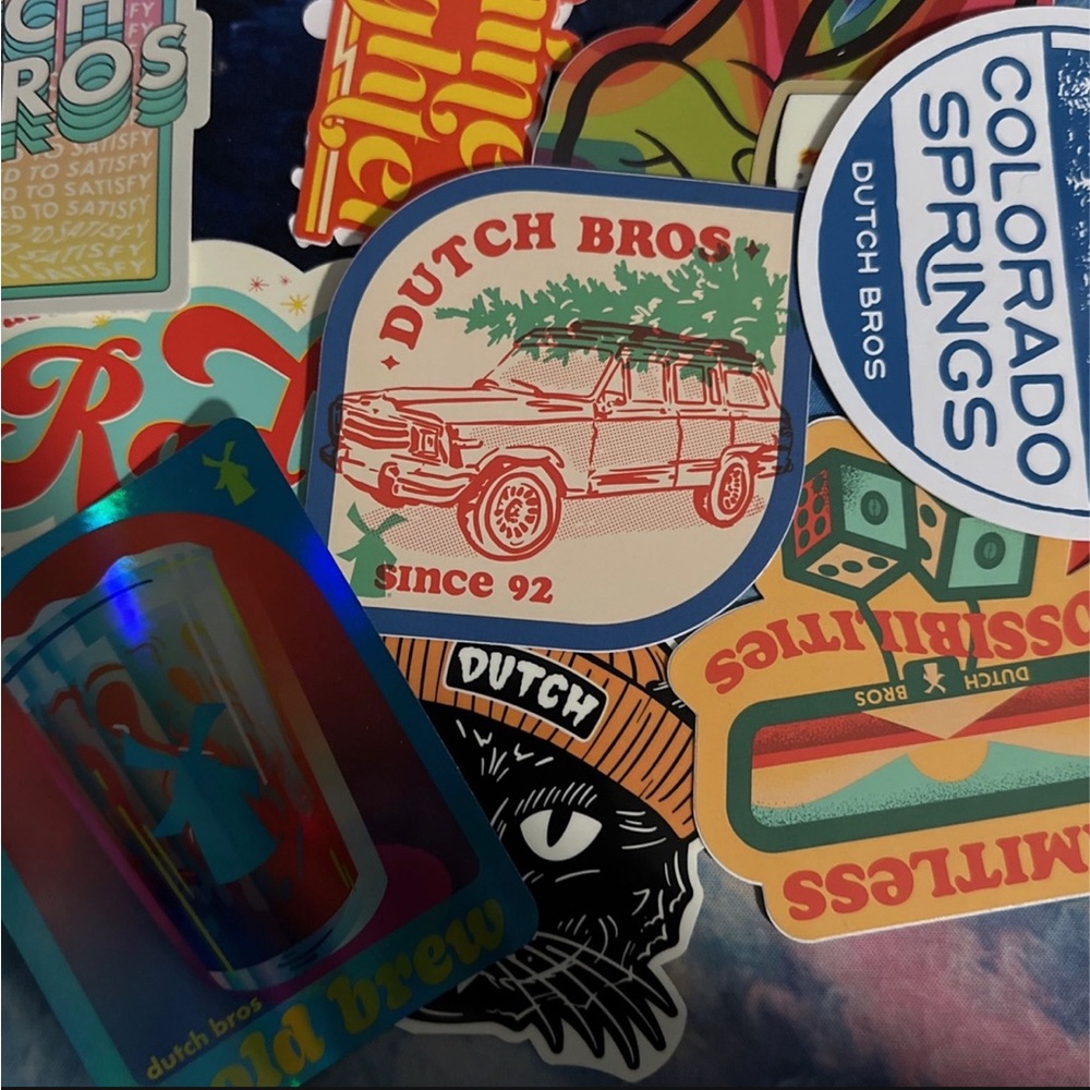 Dutch Bros stickers (assortment)